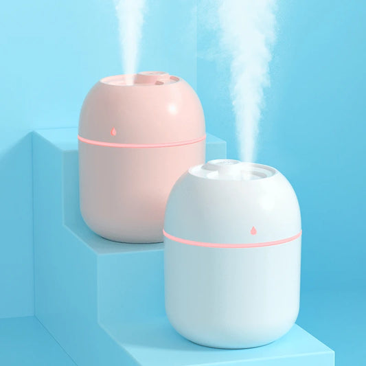 Portable USB Mini Humidifier - Ultrasonic Air Purifier with LED Light | HLCOME