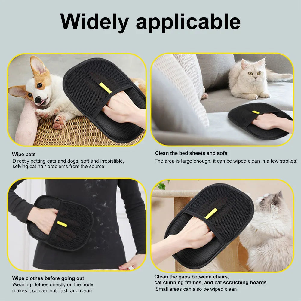 Cat Hair Remover Mitt - Reusable Pet Grooming Glove