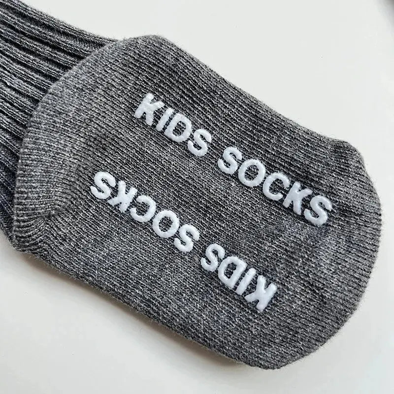 Baby Non-Slip Socks - Soft Cotton Grip Socks for Infants & Toddlers (3 Pairs)