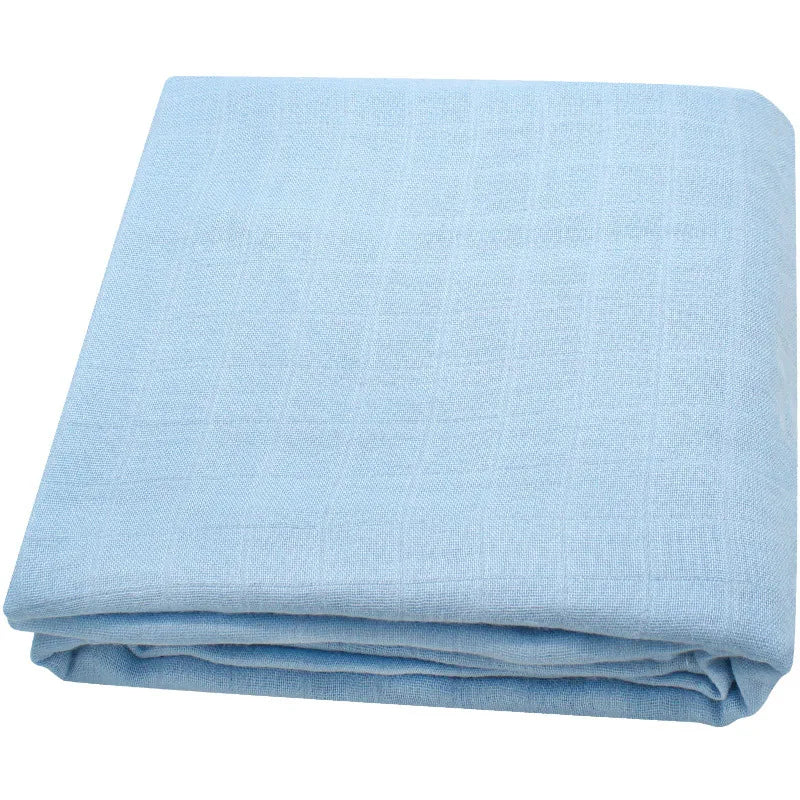 Bamboo Muslin Swaddle Blanket - Organic Cotton Baby Wrap (120x120cm)
