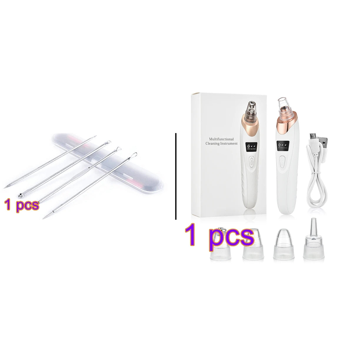 Electric Pore Vacuum Cleaner - USB Rechargeable Blackhead Remover