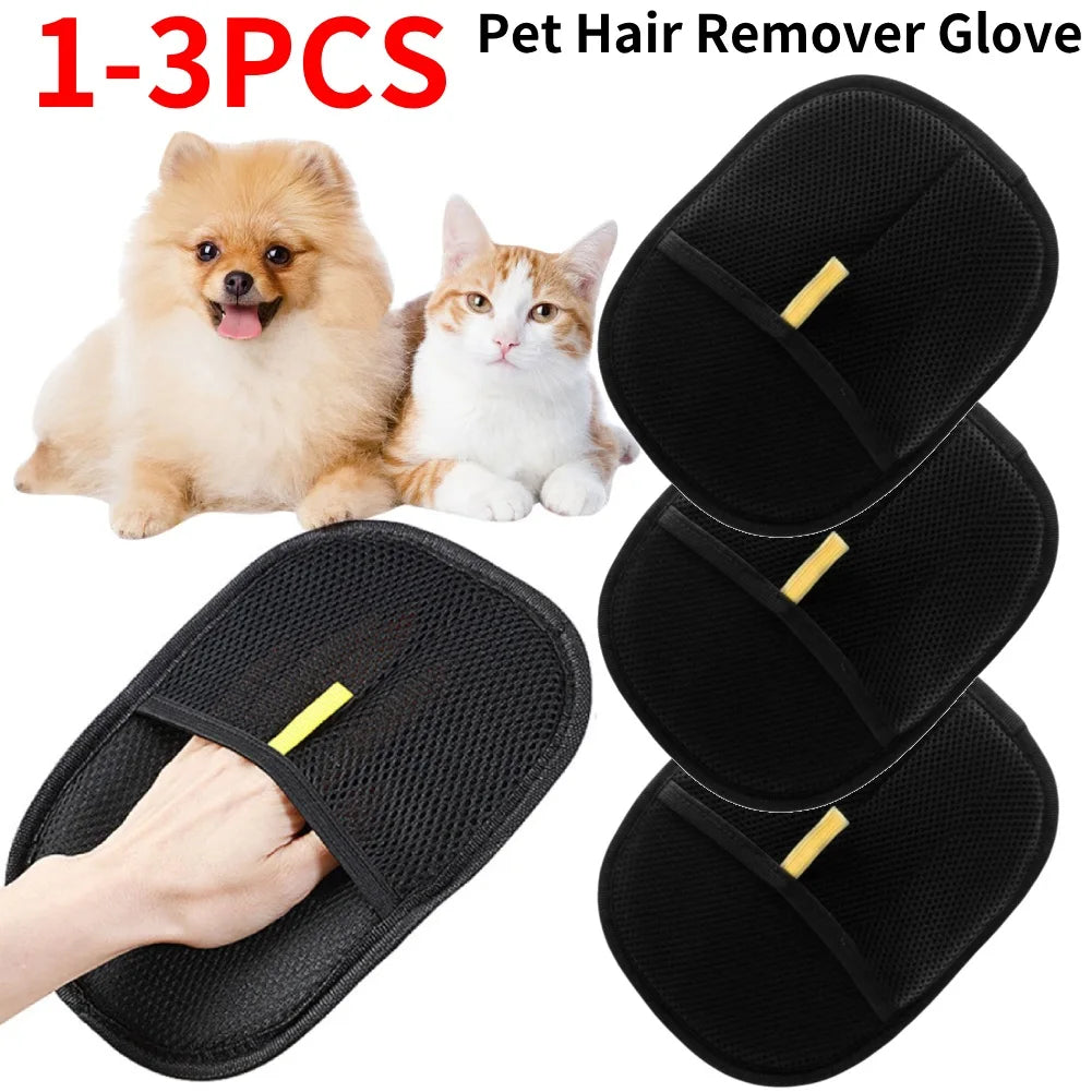 Cat Hair Remover Mitt - Reusable Pet Grooming Glove