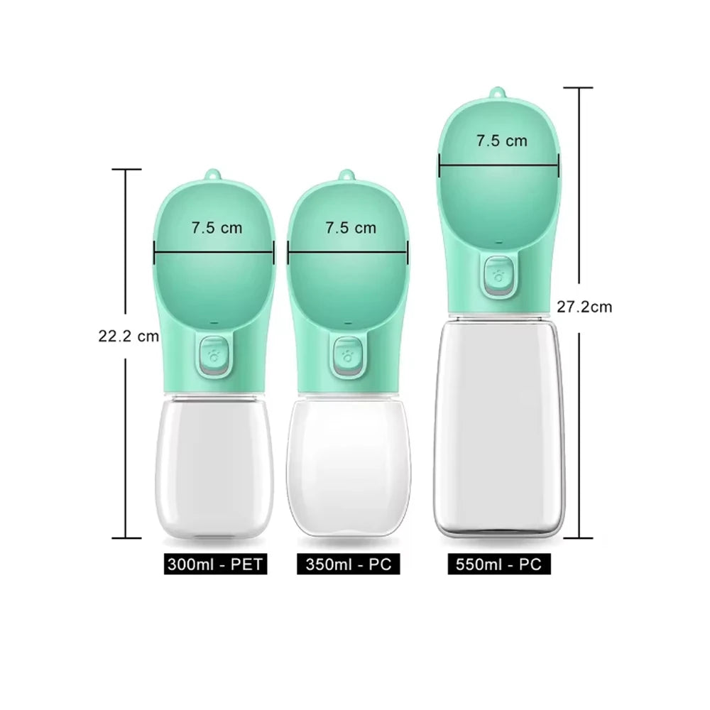 Portable Dog Water Bottle - Leak Proof Travel Pet Drinking Bowl