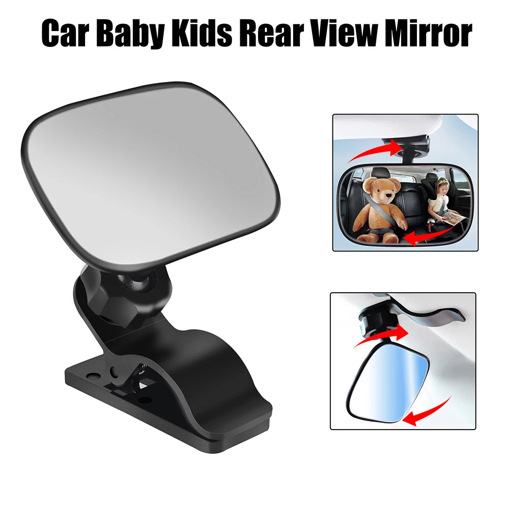 Baby Car Mirror - Adjustable Rear View Safety Mirror for Back Seat