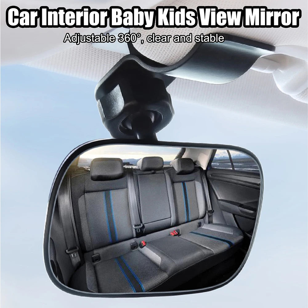 Baby Car Mirror - Adjustable Rear View Safety Mirror for Back Seat