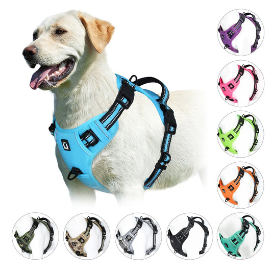 Reflective Dog Harness - Adjustable Vest with Control Handle