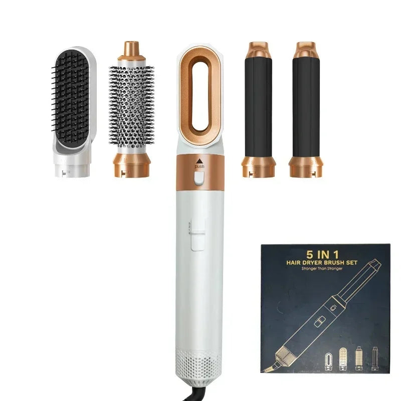 5-in-1 Hair Dryer Brush - Hot Air Styling Tool with Negative Ions | XMSJ